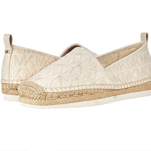 Michael Kors Kids Cream Espadrille Slippers - Picture 1 of 3